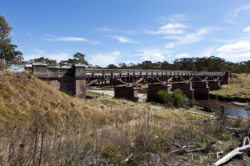 An old Railway bridge beside the main road south of Tenterfield I think