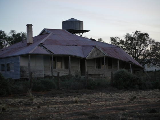 The old homestead we stayed in,had power but we had to bring drinking water.