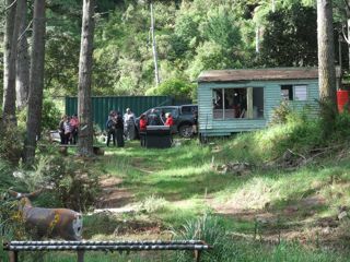 clubhouse,there is usually a lake in between but its been a dry winter