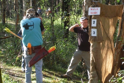 shooting through the blind