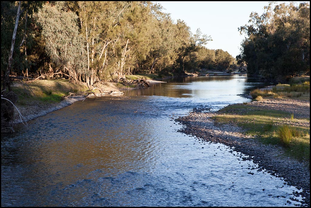 Things were very dry out there and the river was quite low.