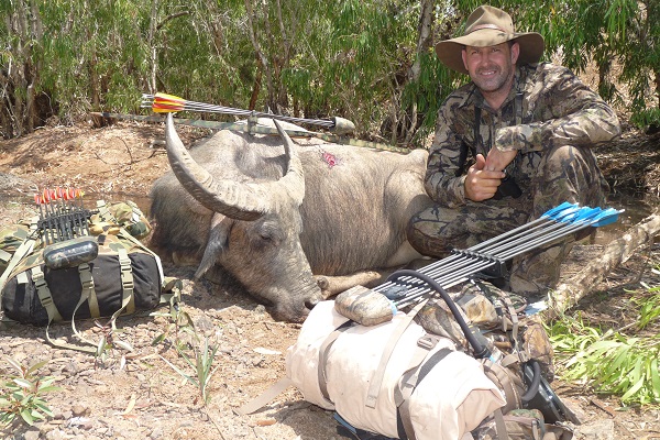 Bull with all our hiking gear, the packs where a bit heavier this time. Used the bow scale to weigh and mine came in at 40lbs