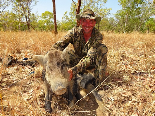 Richard with a pig shot at 23m