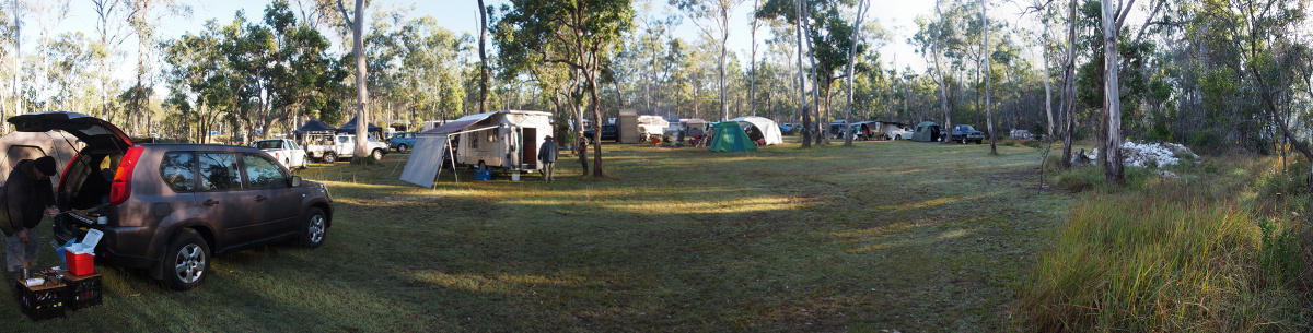 View from the bottom of the camp area.