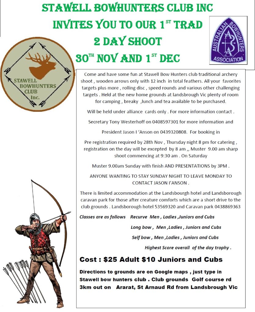 Stawell Bowhunters trad Nov.jpg