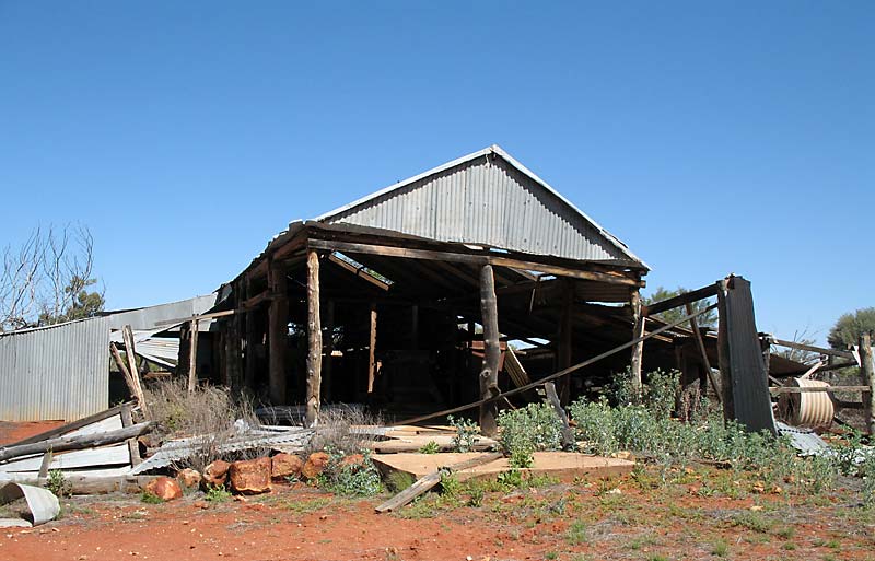 An old shearing shed.