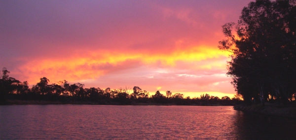 Sunset and the Murray. It doesn't get any better