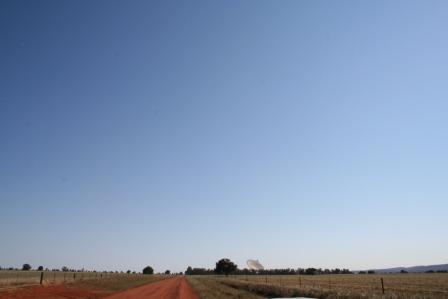 red dirt, paddocks and the dish, Nsw