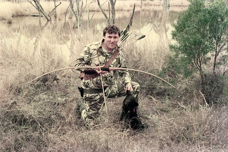 A little slip, my first animal taken with Trad gear - A Paul Wheller 'Banshee Warrigal' longbow (July 1984)