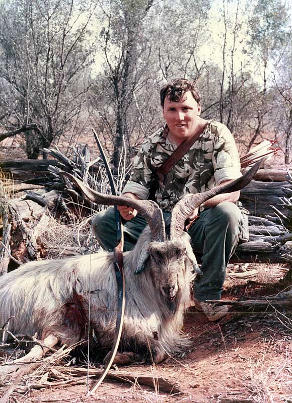 Billy taken in 1986 with my Howard Hill Big Five longbow